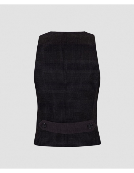 CHALECO CUADROS GRIS