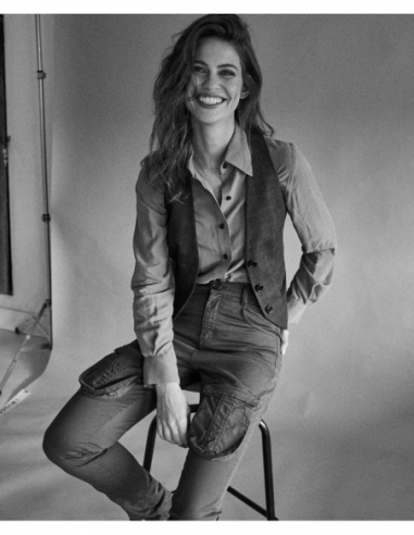 CHALECO CUADROS GRIS