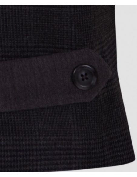 CHALECO CUADROS GRIS