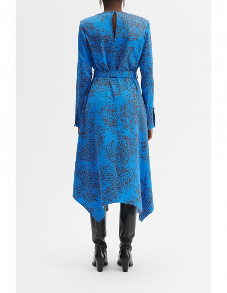 FABIOLA DRESS SPOTTED BLUE