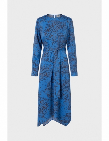 FABIOLA DRESS SPOTTED BLUE