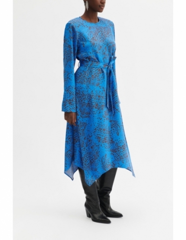 FABIOLA DRESS SPOTTED BLUE