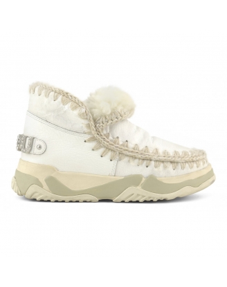 ESKIMO TRAINERLOGO RHINESTONE WAXI WHITE