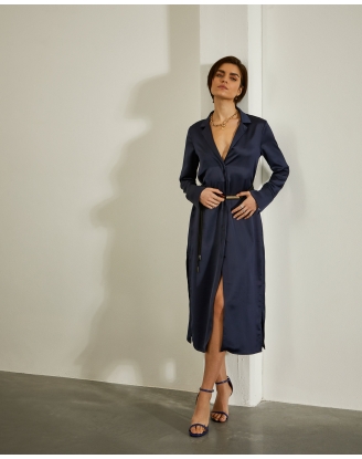 Vestido Camisero Azul