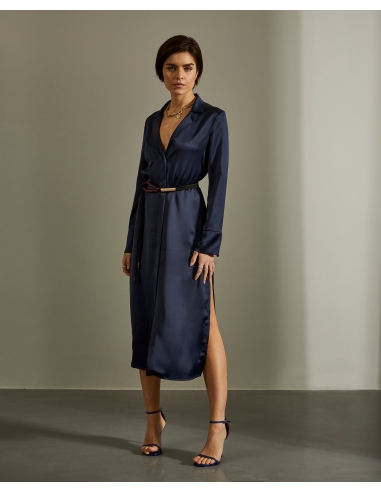 Vestido Camisero Azul