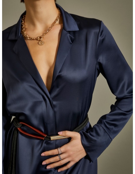 Vestido Camisero Azul